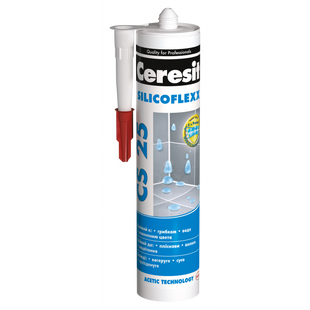 Силіконовий шов Ceresit CS25 MicroProtect 280 мл білий 1095674 фото